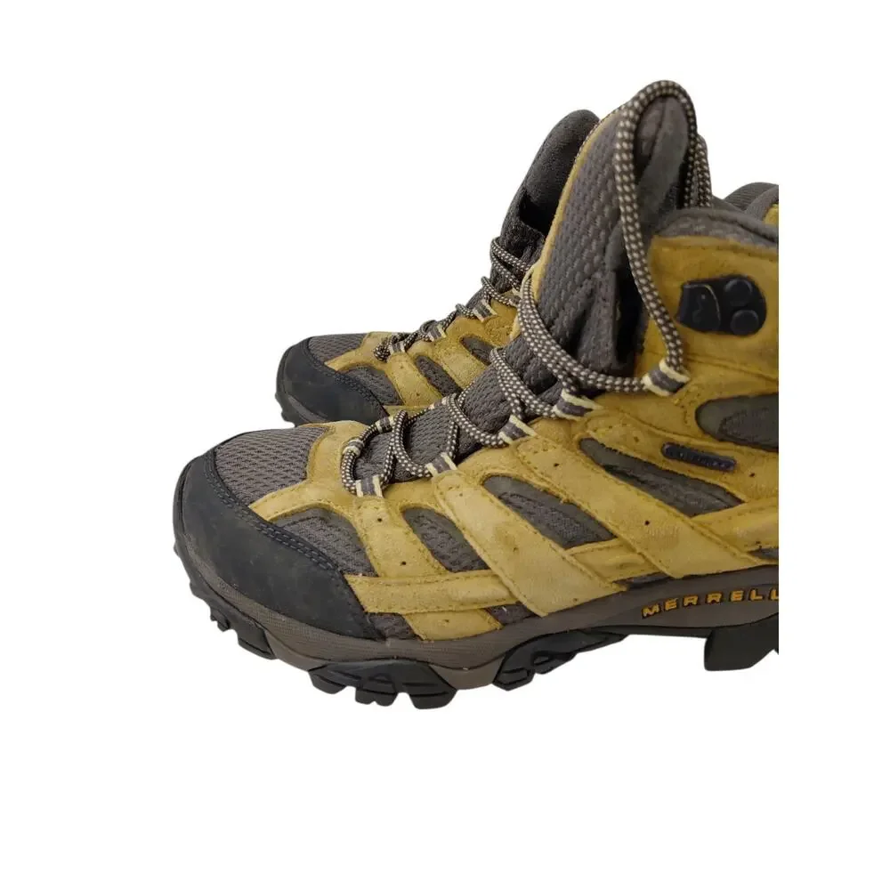 Merrell MOAB 2 MID Hiking Boots Earth Terre Khaki Men’s Size 11 Waterproof
